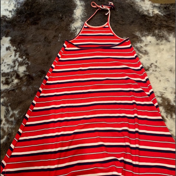 Navy Red and White Mossimo Halter Dress - Picture 1 of 2